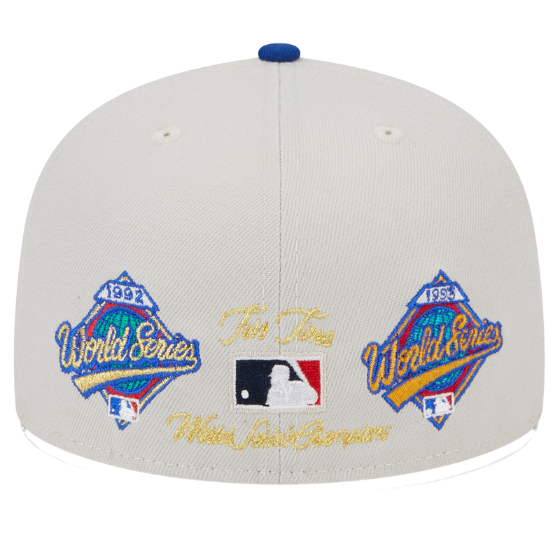 Gorra ajustada 59FIFTY con parche trasero World Class de los Toronto Blue Jays de New Era