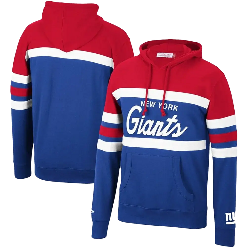 Sudadera con capucha de entrenador en jefe de los New York Giants de Mitchell & Ness 
