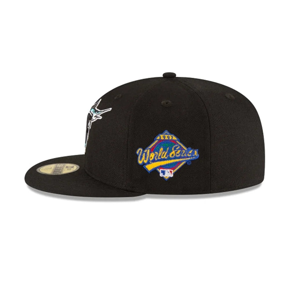New Era Florida Marlins World Series Black Wool 59FIFTY Fitted