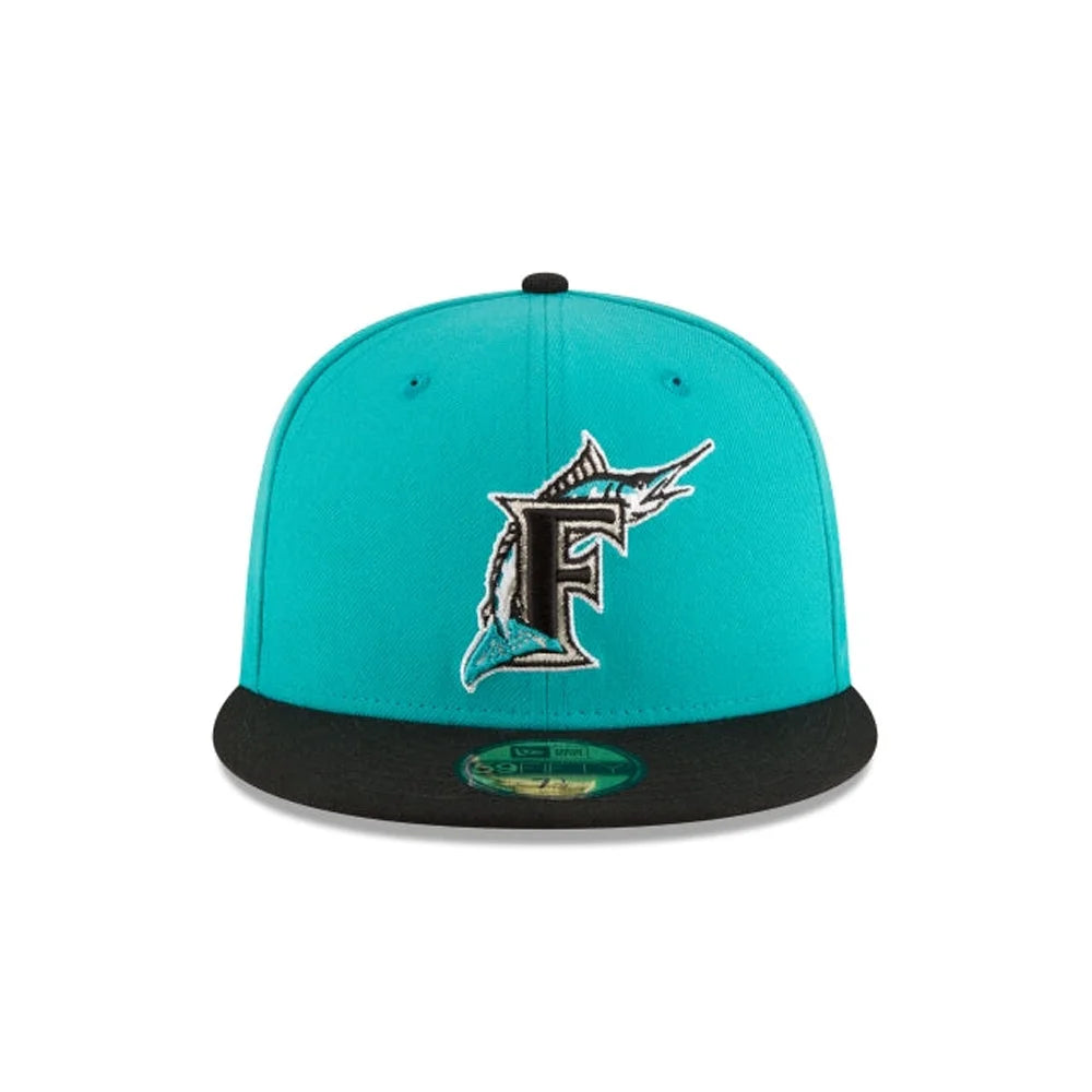 New Era Florida Marlins World Series Teal Wool 59FIFTY Fitted