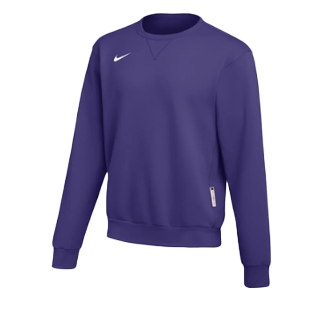 Nike Men's Standard Fit Heavy Fleece Crew Neck Purple color