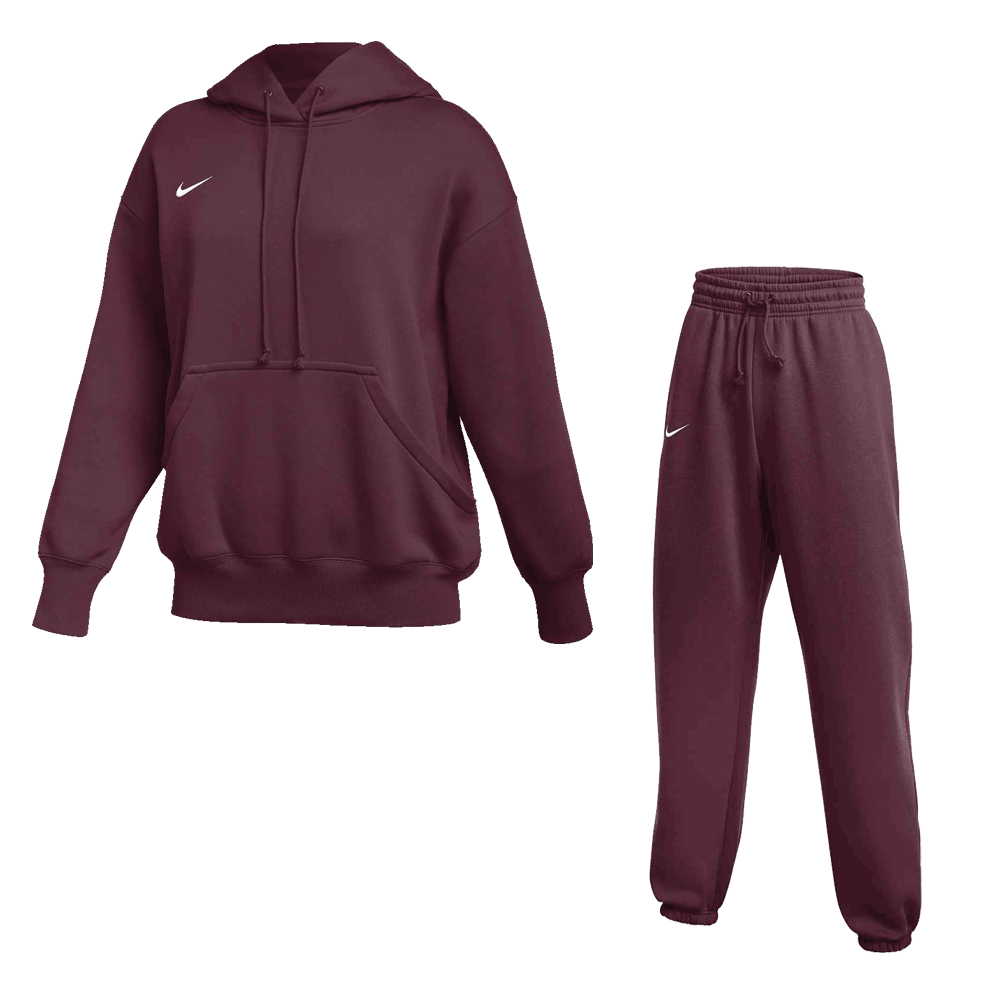 Deep Maroon/White