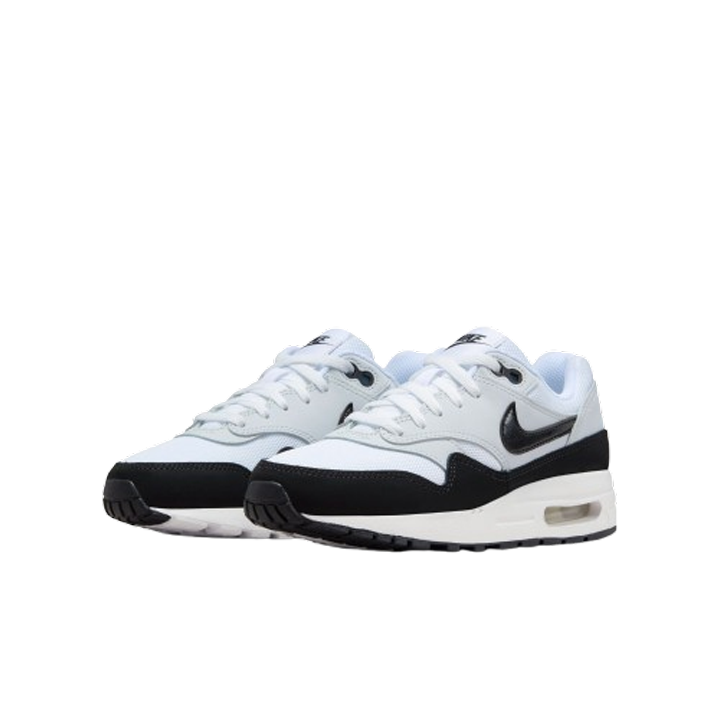 Nike Kids Air Max 1 White Black Pure PLATINUM 4.5Y