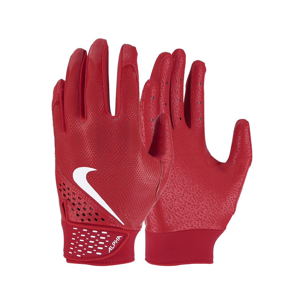 Nike Youth Alpha Batting Gloves Red