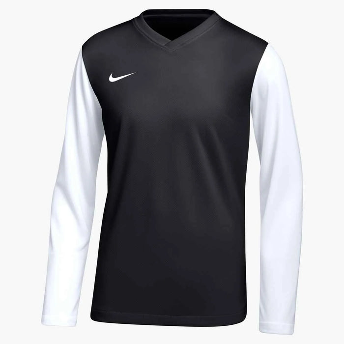 Nike Big Kids' Dri-Fit Tiempo Premier 2 Long-Sleeve Soccer Jersey Black color