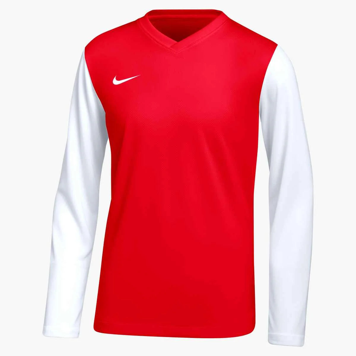 Nike Big Kids' Dri-Fit Tiempo Premier 2 Long-Sleeve Soccer Jersey Red color