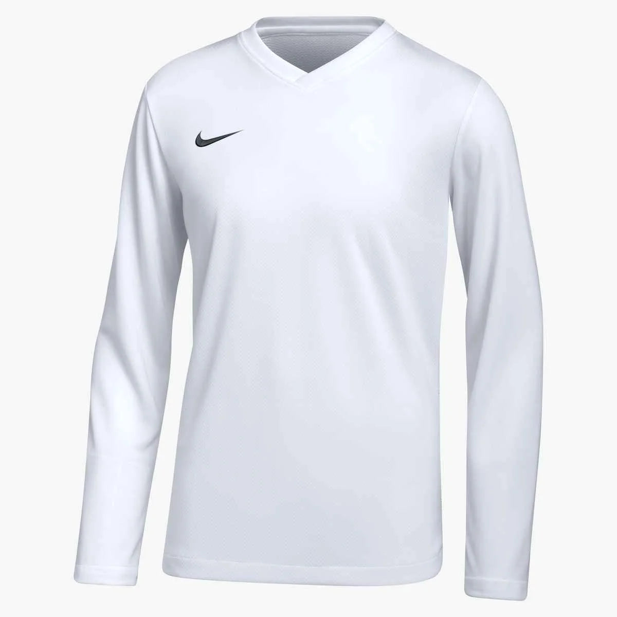 Nike Big Kids' Dri-Fit Tiempo Premier 2 Long-Sleeve Soccer Jersey White color