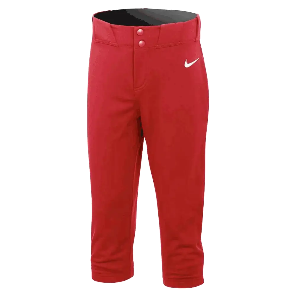 Nike Big Kids' (Girls') Vapor Select 2 Pant Softball Pant Red Color 