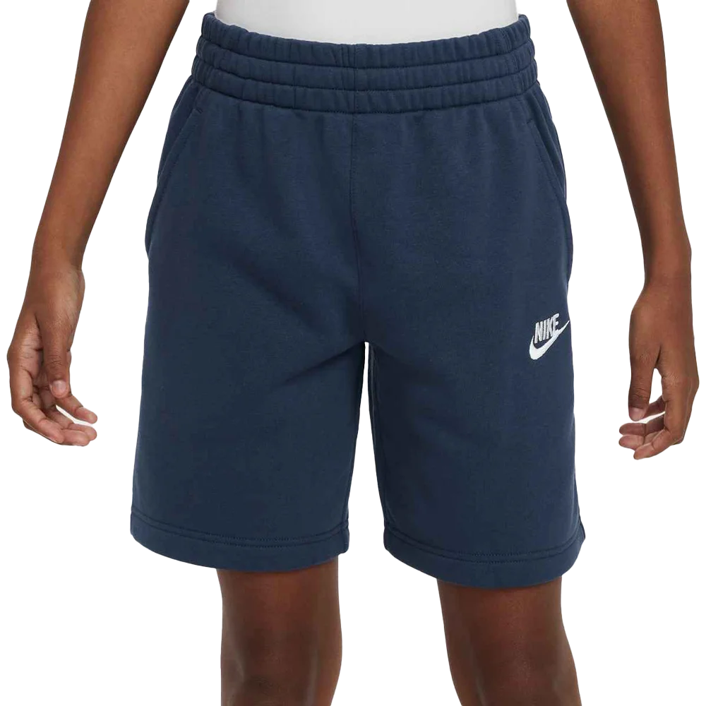 Nike Big Kids' Sportswear Club Fleece  French Terry Shorts Navy color