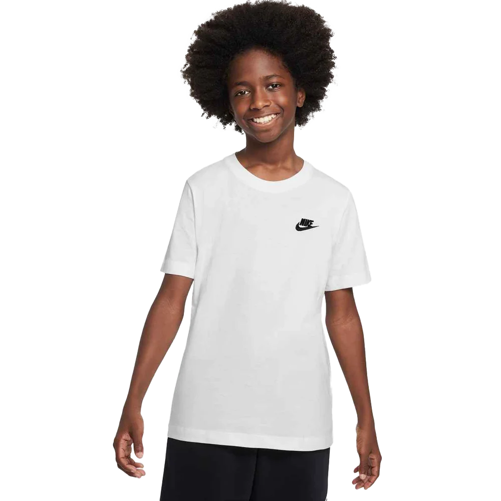 Nike  Big Kids' Sportswear T-Shirt White Color