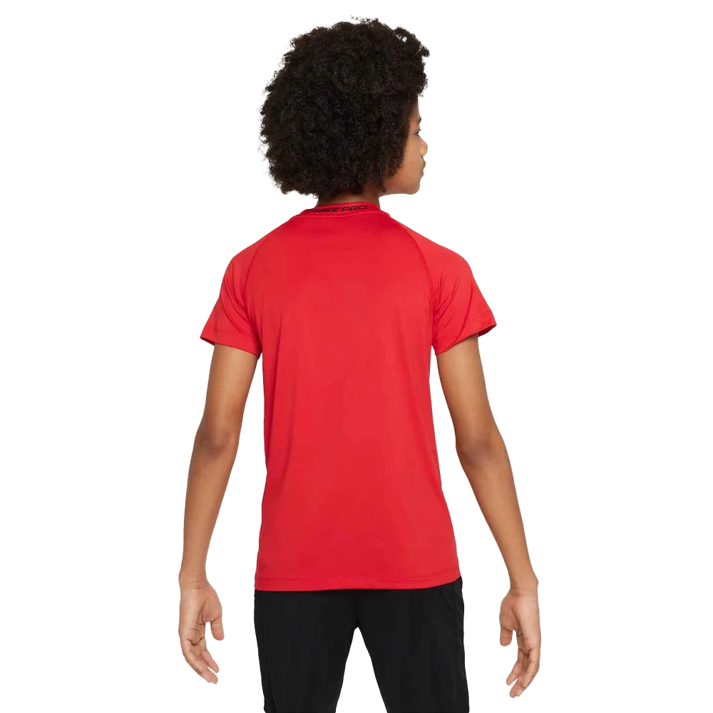 Nike Boys Pro Big Kids  Dri-FIT Short-Sleeve Top