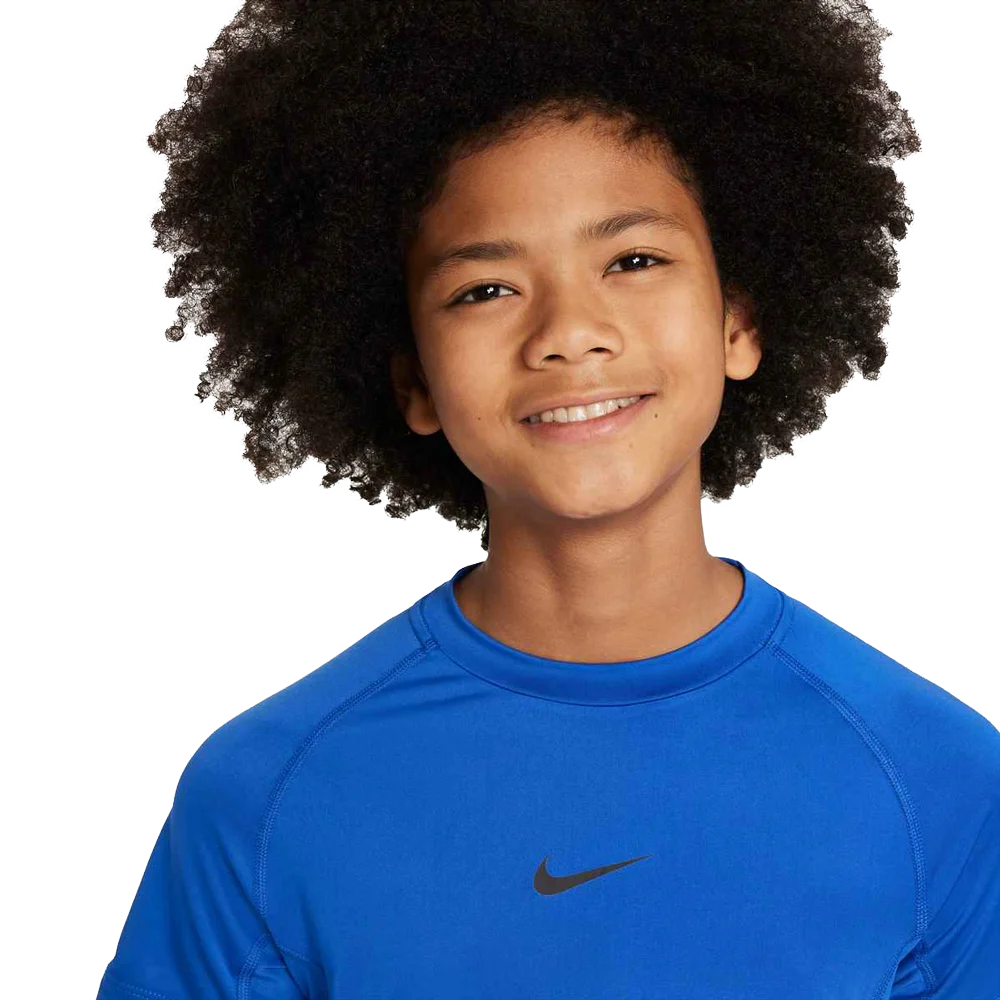 Nike Boys Pro Big Kids  Dri-FIT Short-Sleeve Top