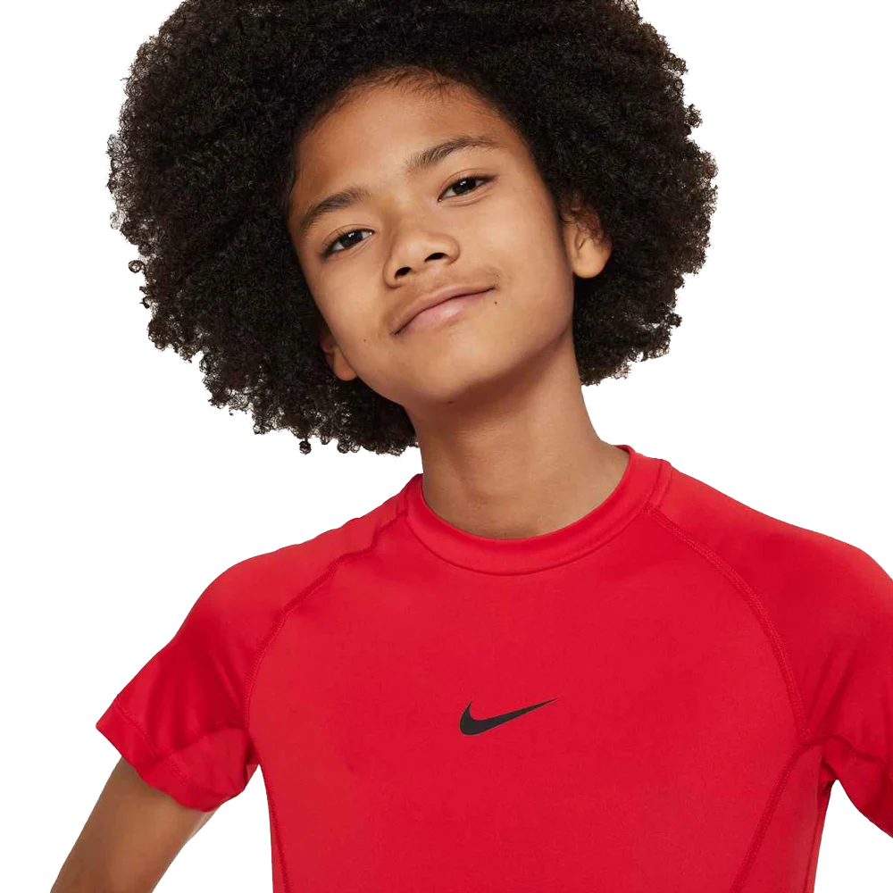 Nike Boys Pro Big Kids  Dri-FIT Short-Sleeve Top