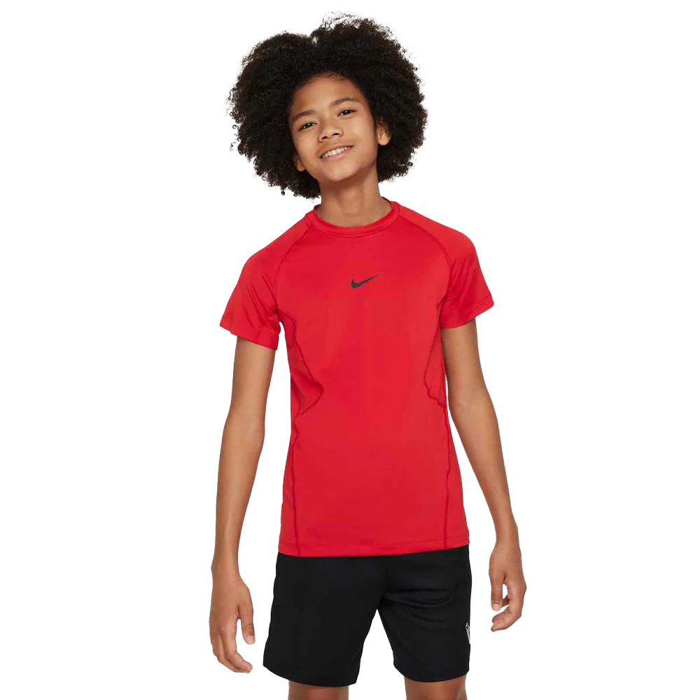 Nike Boys Pro Big Kids  Dri-FIT Short-Sleeve Top