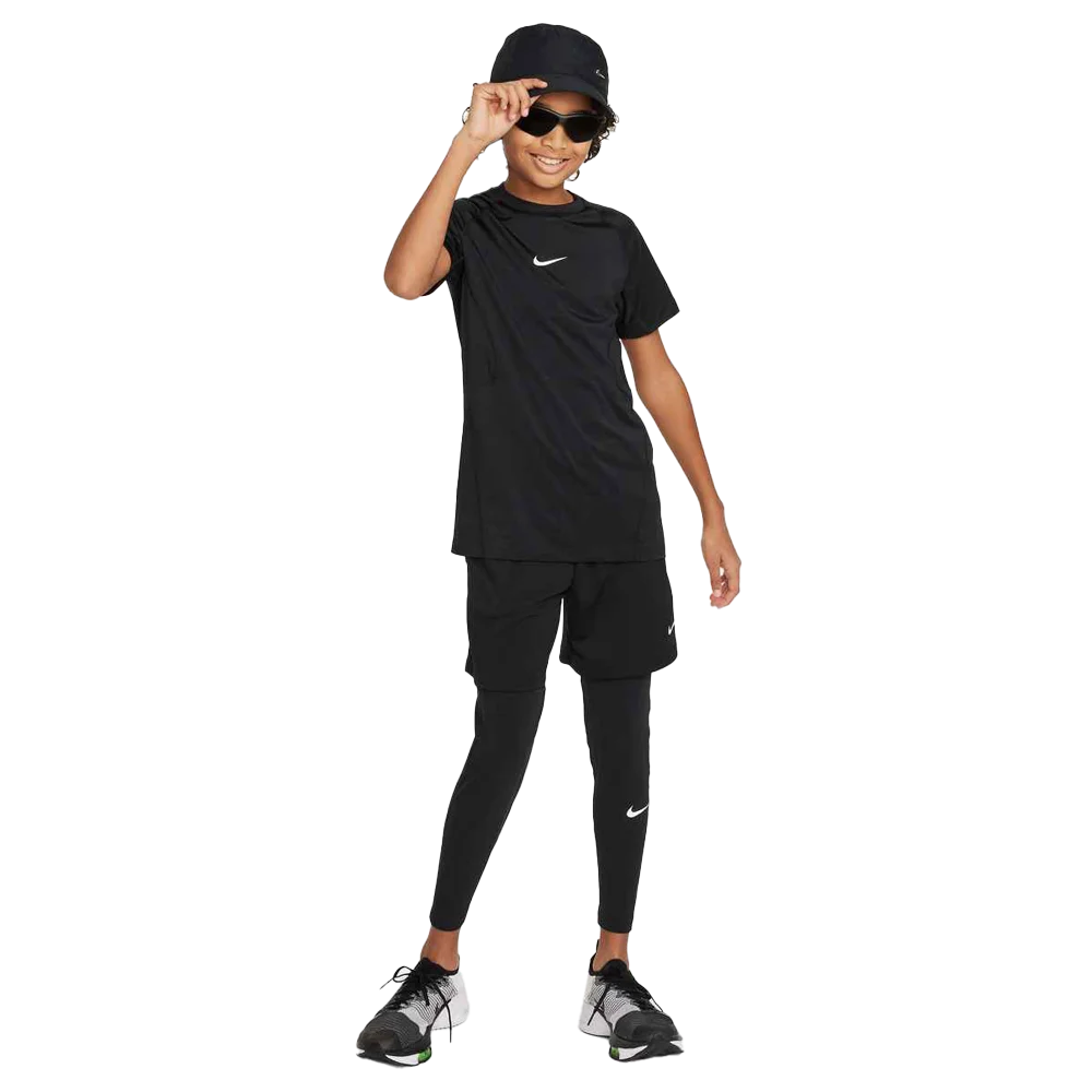 Nike Boys Pro Big Kids  Dri-FIT Short-Sleeve Top