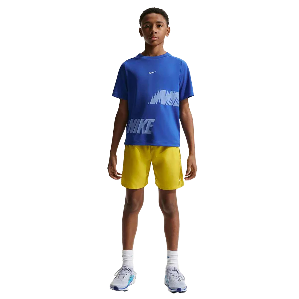 Nike Boys Multi Big Kids Dri-FIT Short-Sleeve Top Blue color