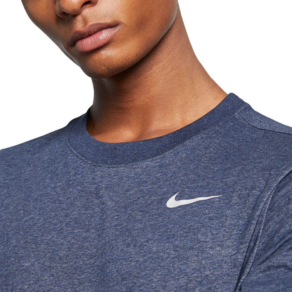 Nike Men s Dri fit Training T Shirt Obsidian Heather Medium