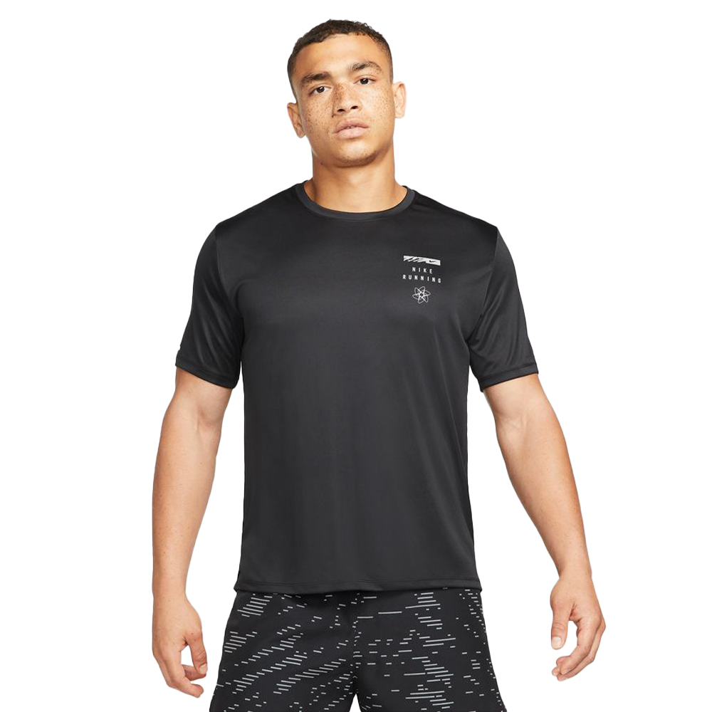 Nike Dri Fit UV Run Division Miler Men s Graphic Short Sleeve Top