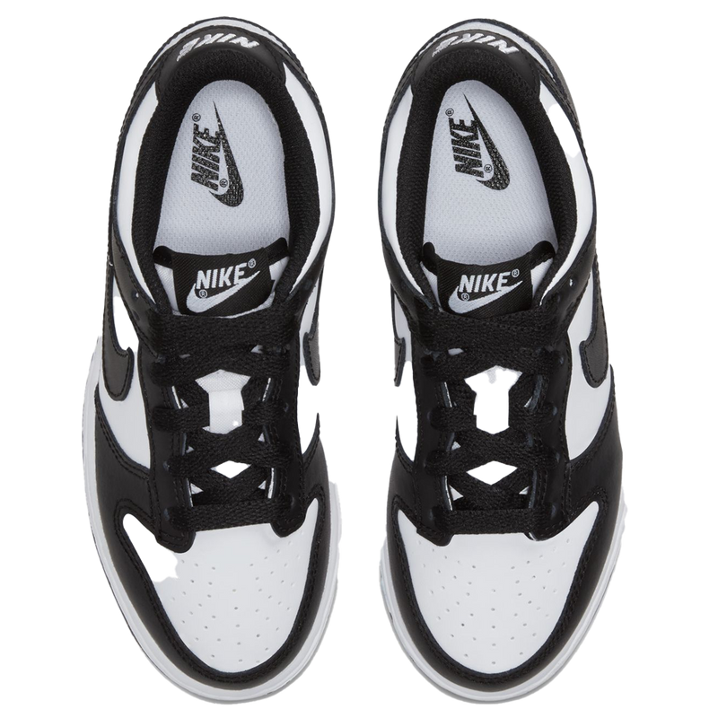 nike dunks black and white youth