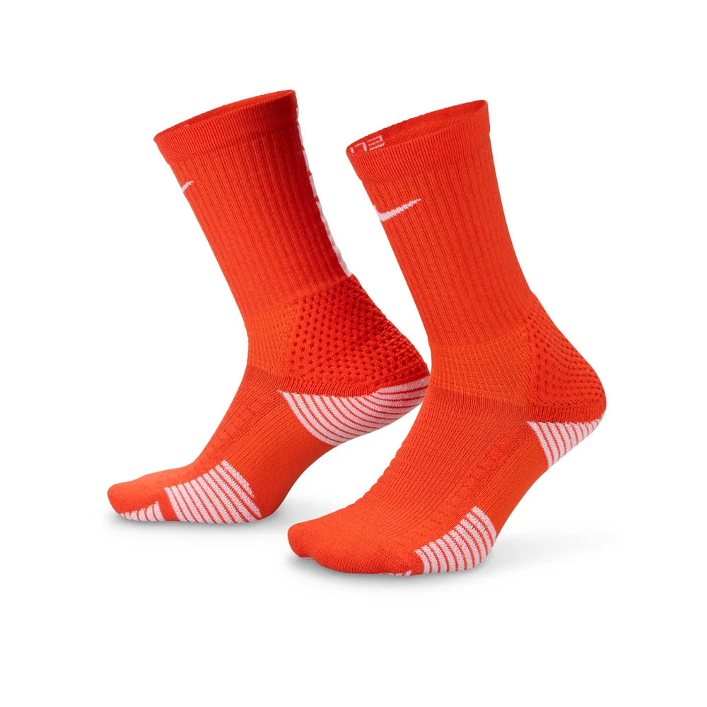Nike Elite 2.0 Cushioned Crew Socks Orange color