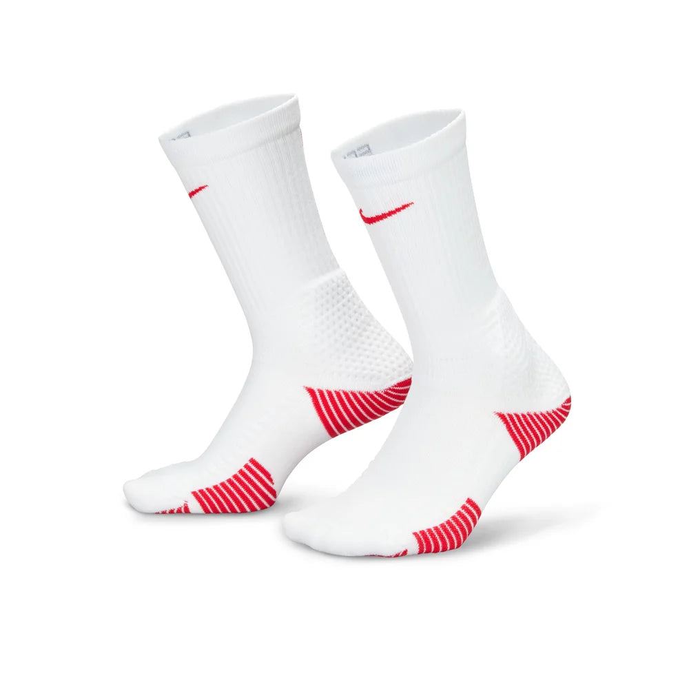 Nike Elite 2.0 Cushioned Crew Socks Red color.
