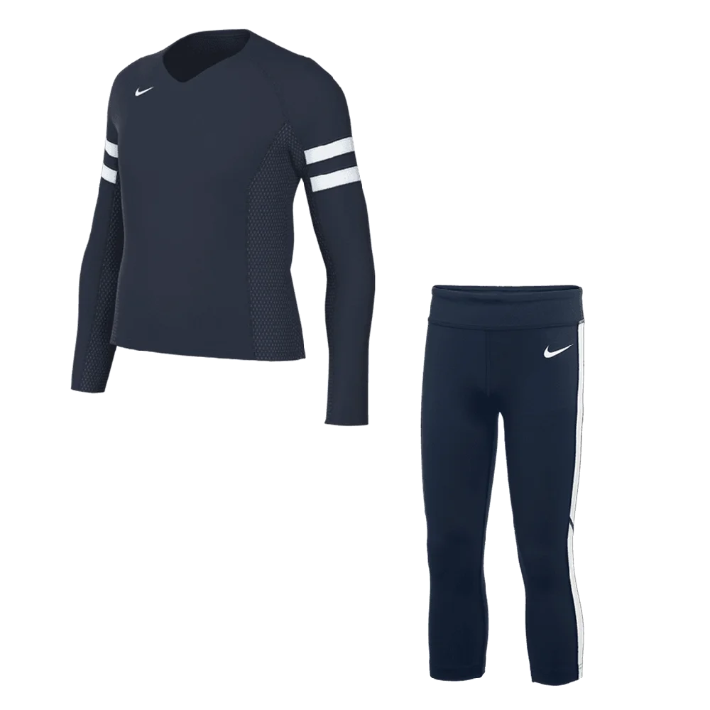 Nike Youth Girl's Club Stock Ace Set - Jersey and Capri