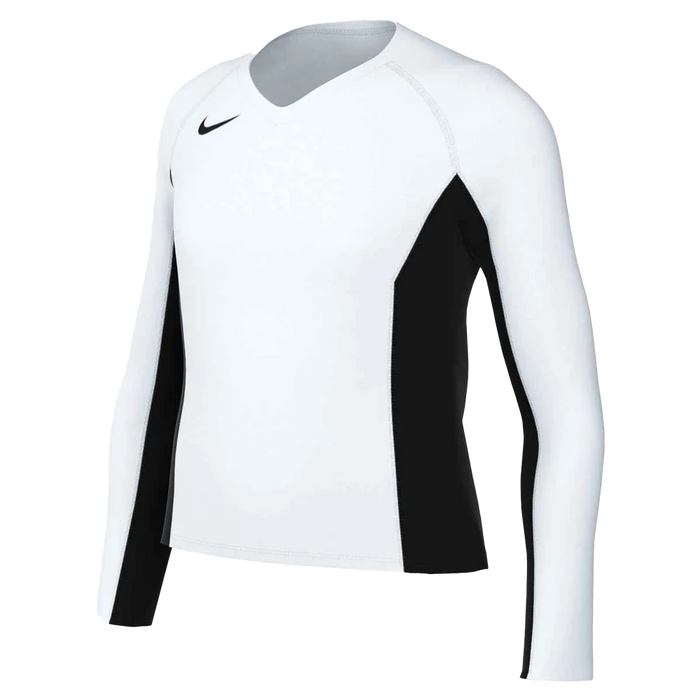 Nike Girls Ace Big Kids Long-Sleeve Volleyball Jersey (Stock) white