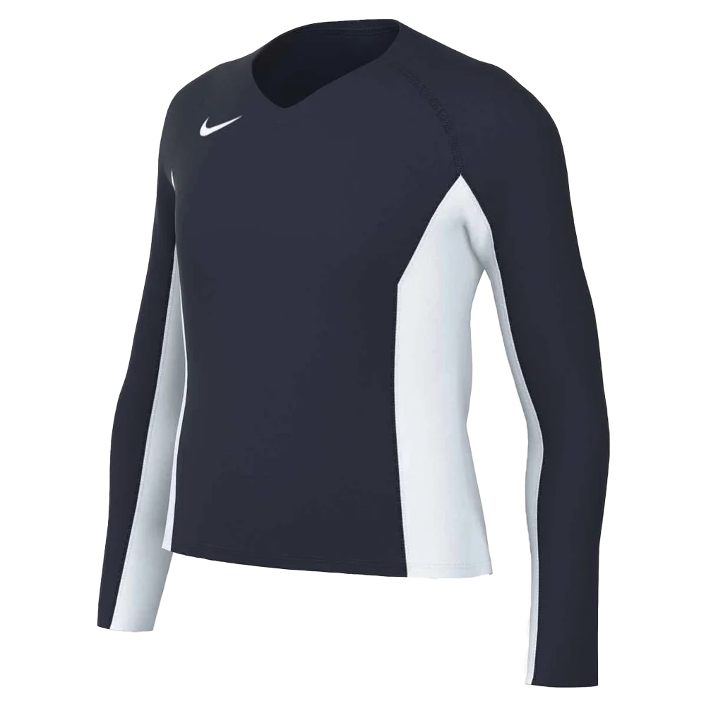 Nike Girls Ace Big Kids Long-Sleeve Volleyball Jersey (Stock) navy