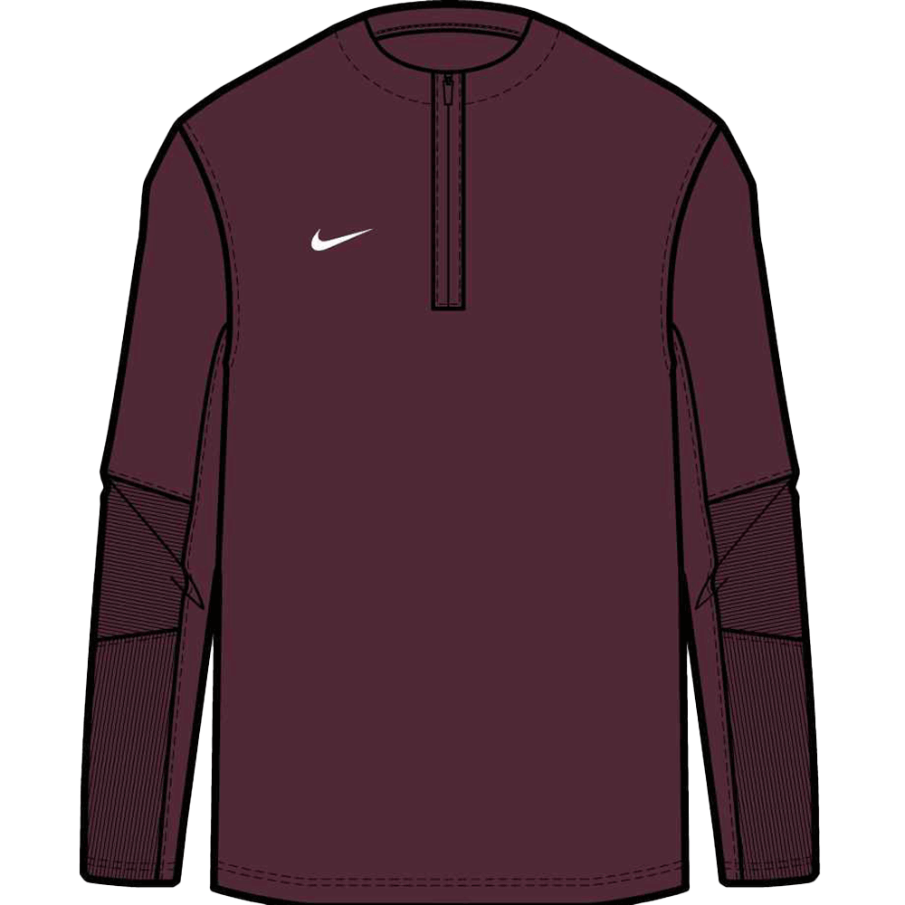 Deep Maroon/White