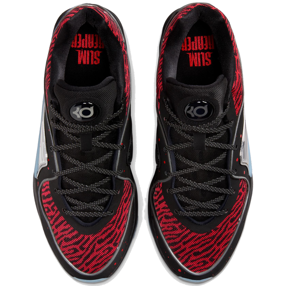 Nike KD 16 Black Metallic Silver Bright Crimson 11.5