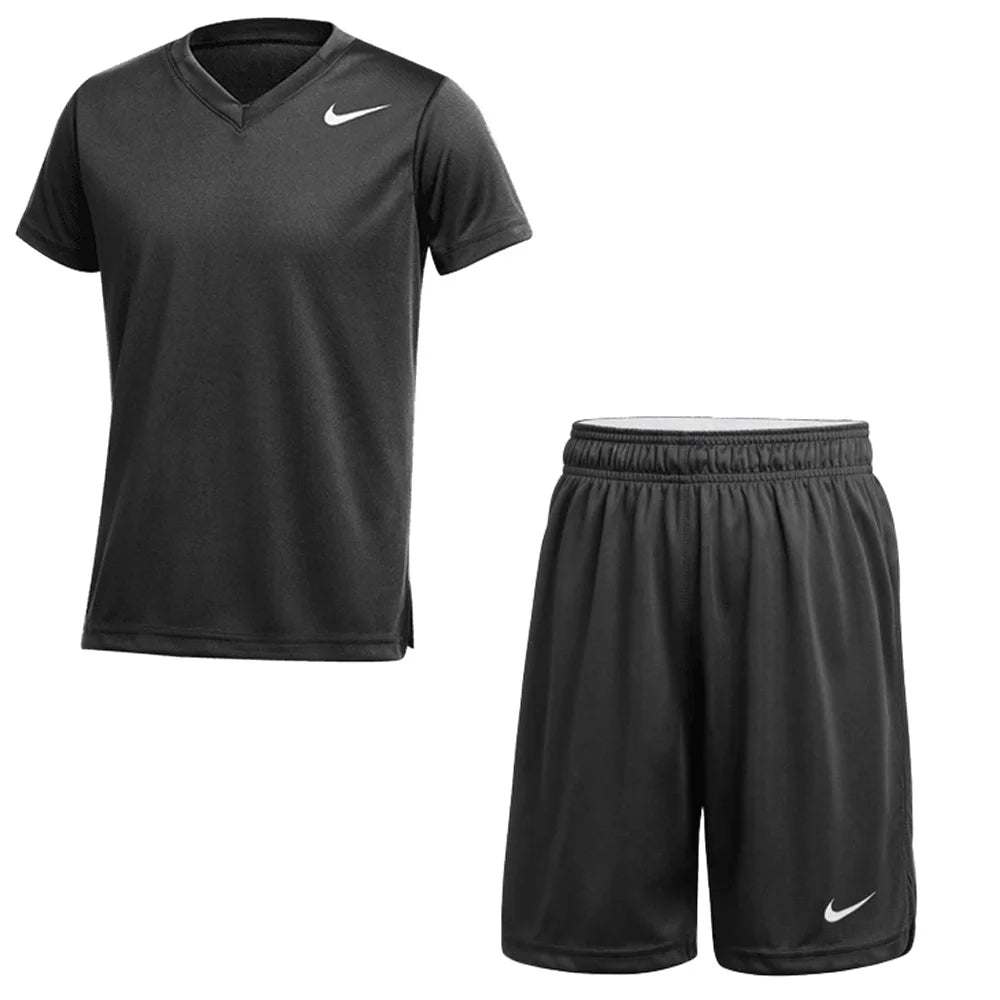 Nike Kid's  Club Stock Speed Set - Jersey and Shorts black color