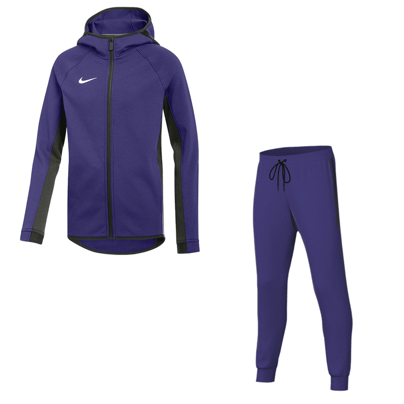 Conjunto Nike Showtime para niños: sudadera con capucha y pantalones.