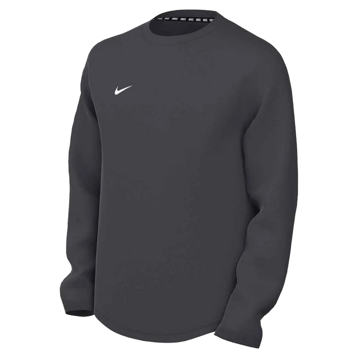 Nike Kid's Stock Dri-Fit Pregame Top LS gray color