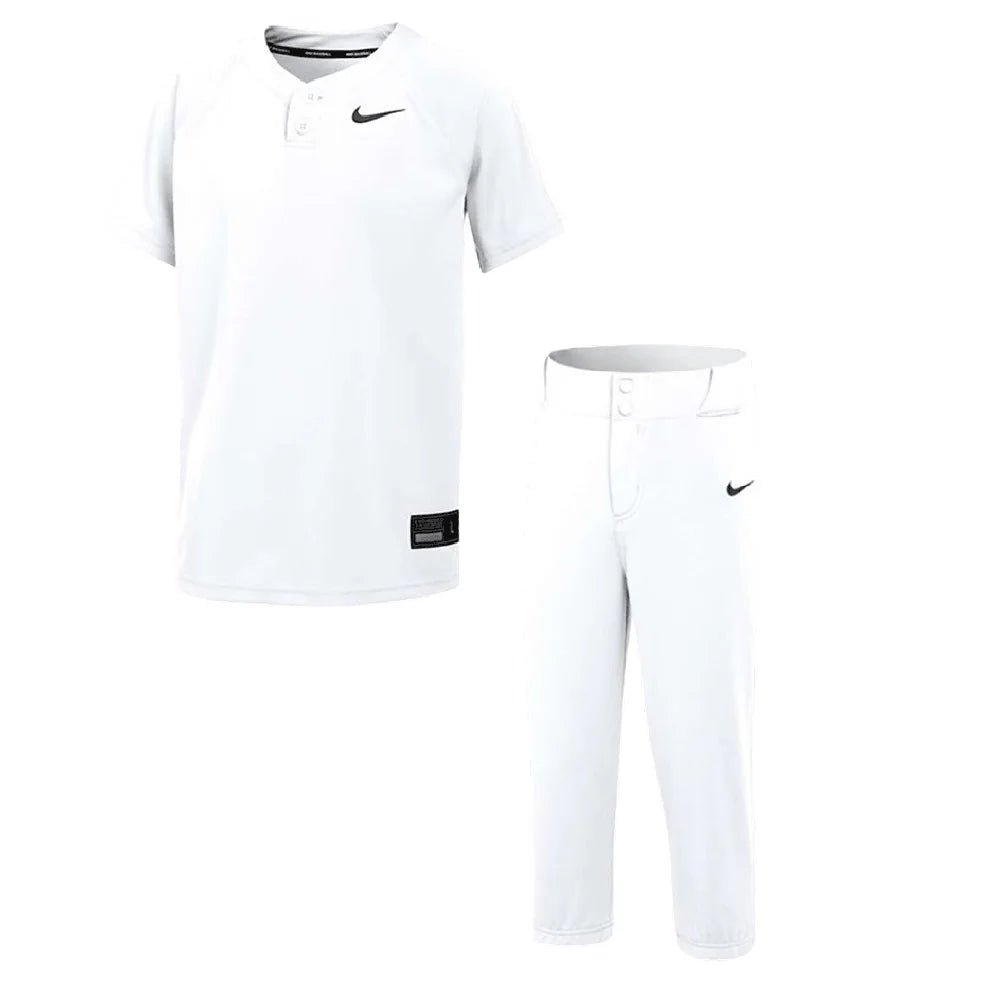 Nike Kid's Stock Vapor Select2 S - 2 Button Jersey and High Pant white color