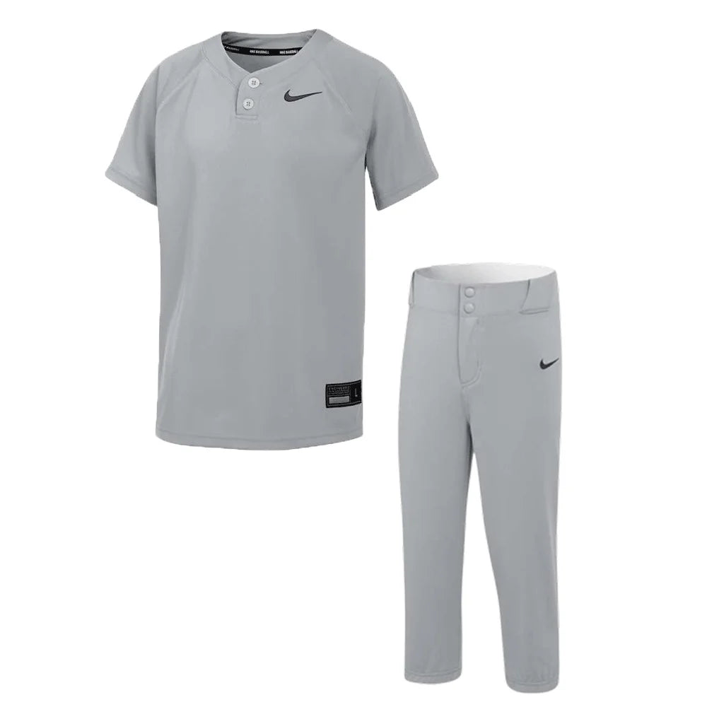 Nike Kid's Stock Vapor Select2 S - 2 Button Jersey and High Pant gray color