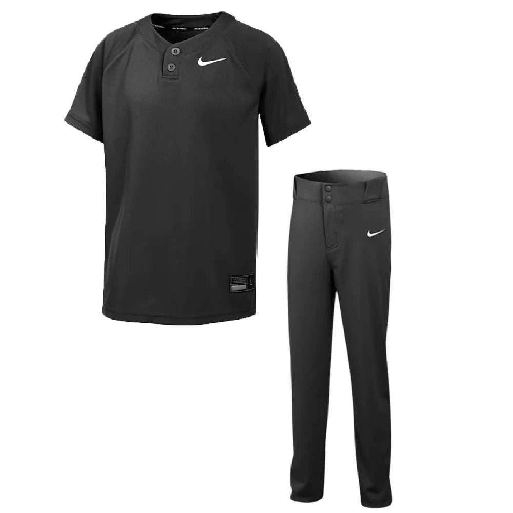 Nike Kid's Stock Vapor Select2 Set - 2 Button Jersey and Pants black  color