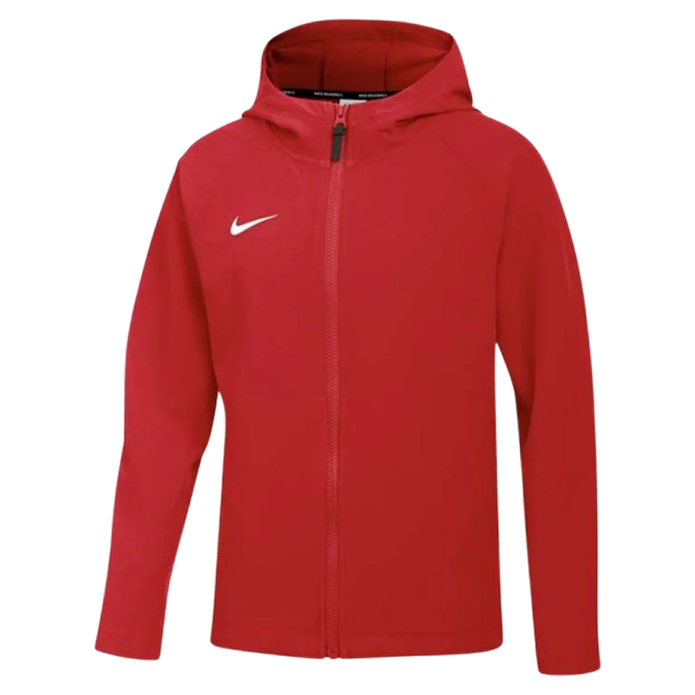 Nike Kids Stock Therma-fit Ls Pre-game Full Zip Hoodie (Standard Fit) Red color