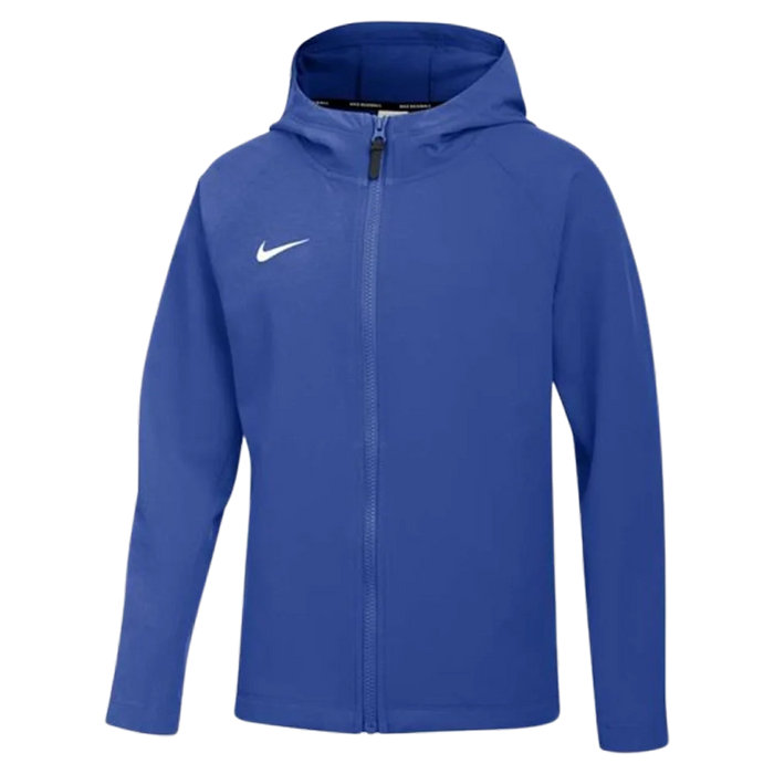 Nike Kids Stock Therma-fit Ls Pre-game Full Zip Hoodie (Standard Fit) Blue color