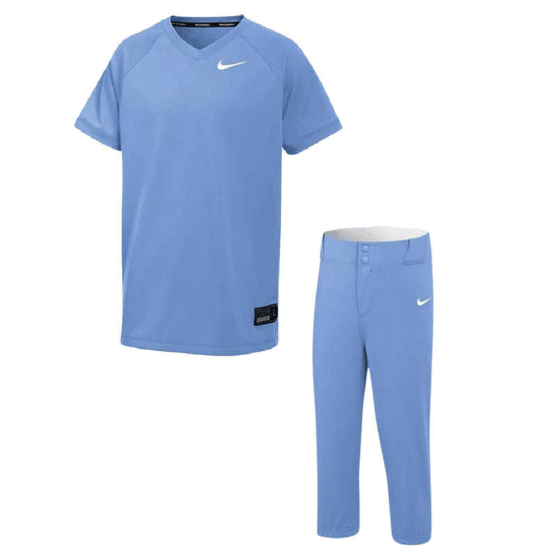Conjunto Nike Vapor Select2 para niños: camiseta de cuello en V y pantalón alto.