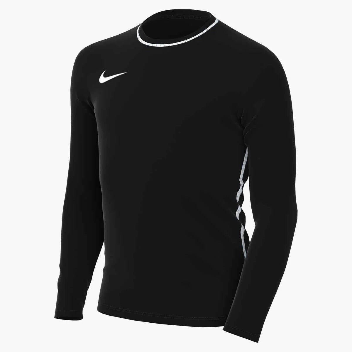 Nike Kids' Dri-Fit  Park Long-Sleeve Soccer Crew-Neck Top Black color