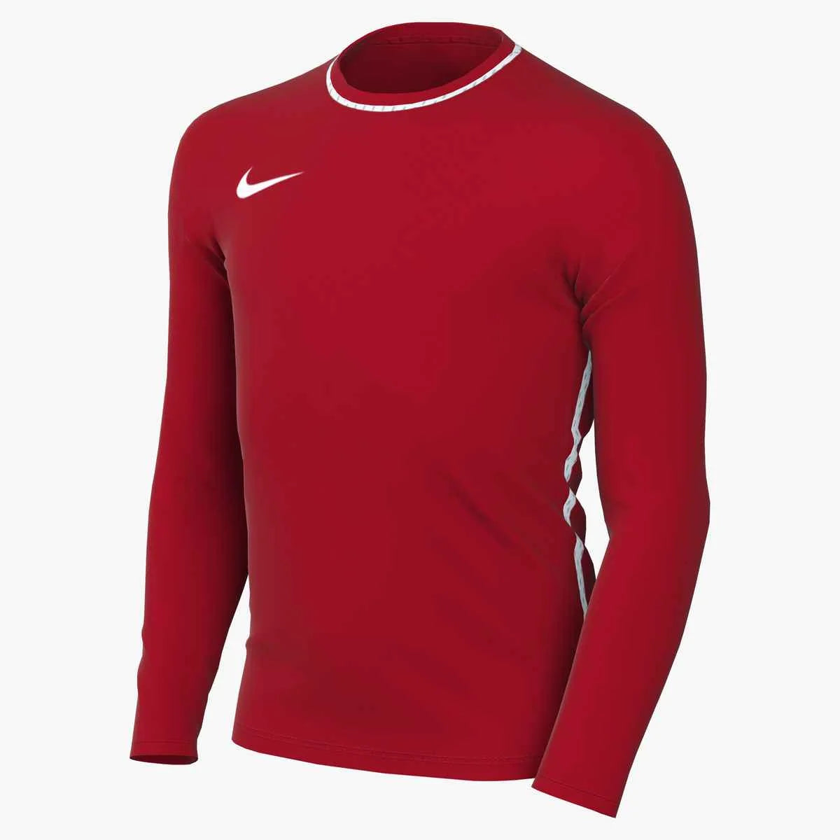Nike Kids' Dri-Fit  Park Long-Sleeve Soccer Crew-Neck Top Red color