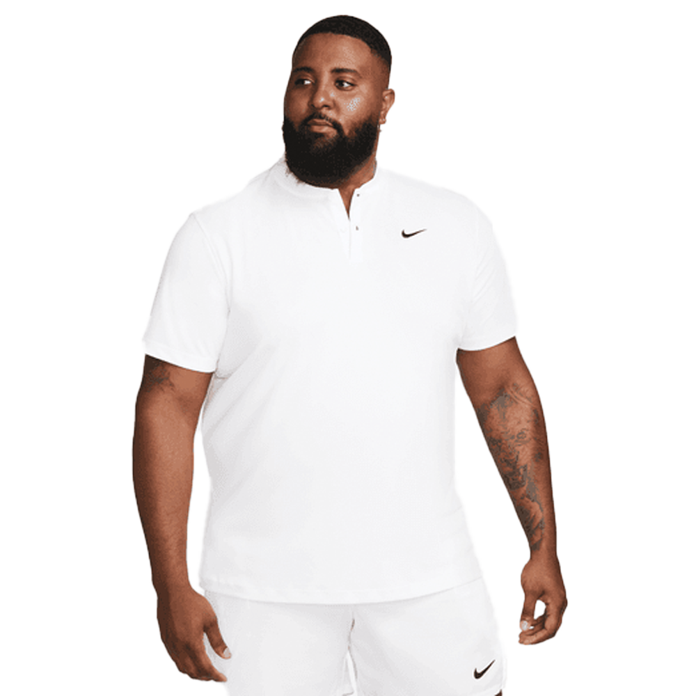 Nike dri fit polo white on sale