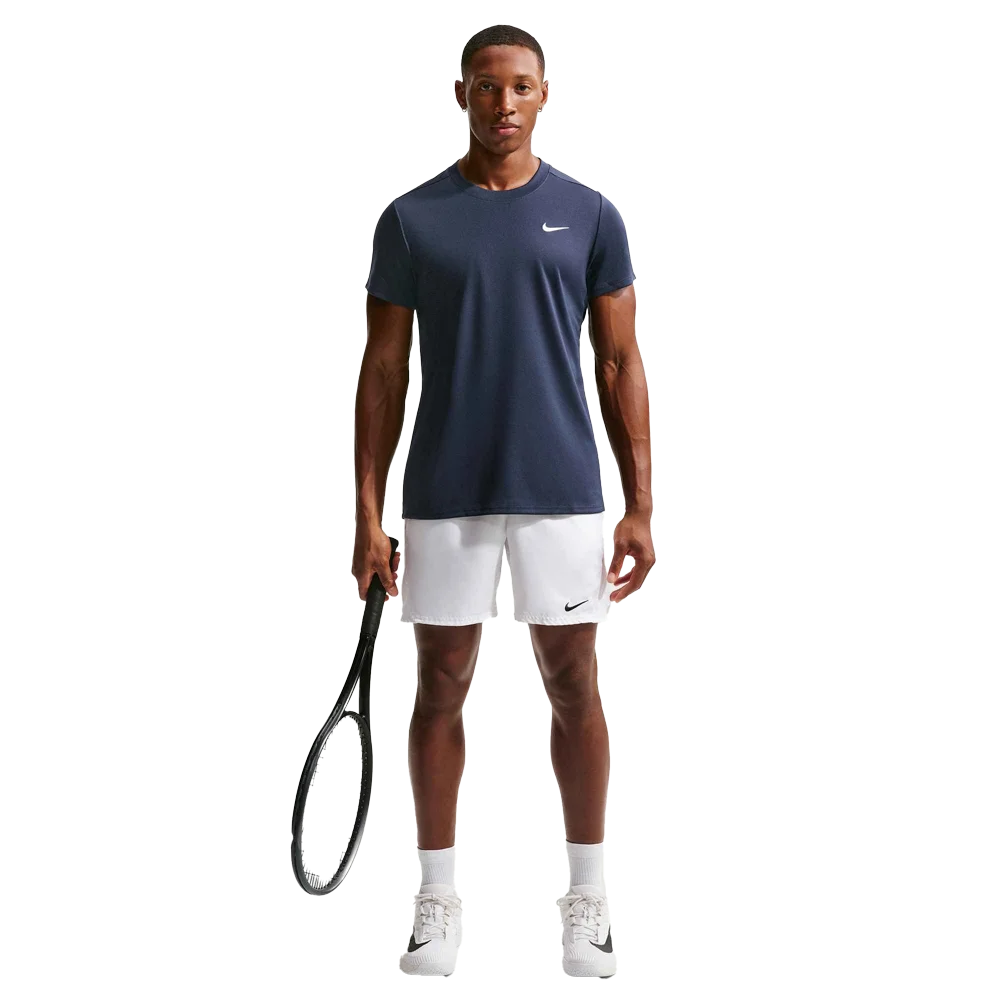 Nike Men's Court Victory Dri-FIT Tennis Top Navy  color
