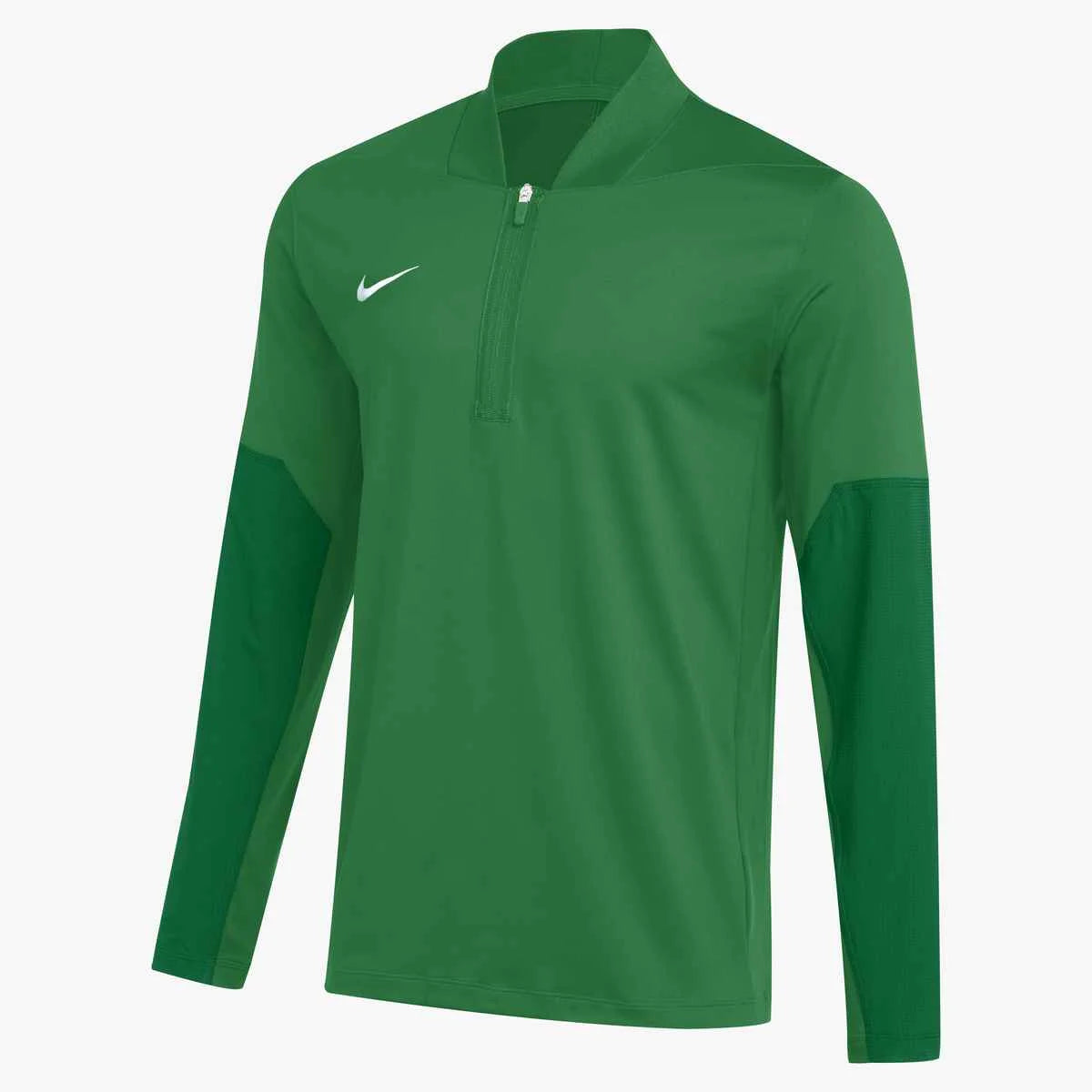 Nike Men's Dri-FIT 1/2-Zip Long-Sleeve Top (Stock)  Green color