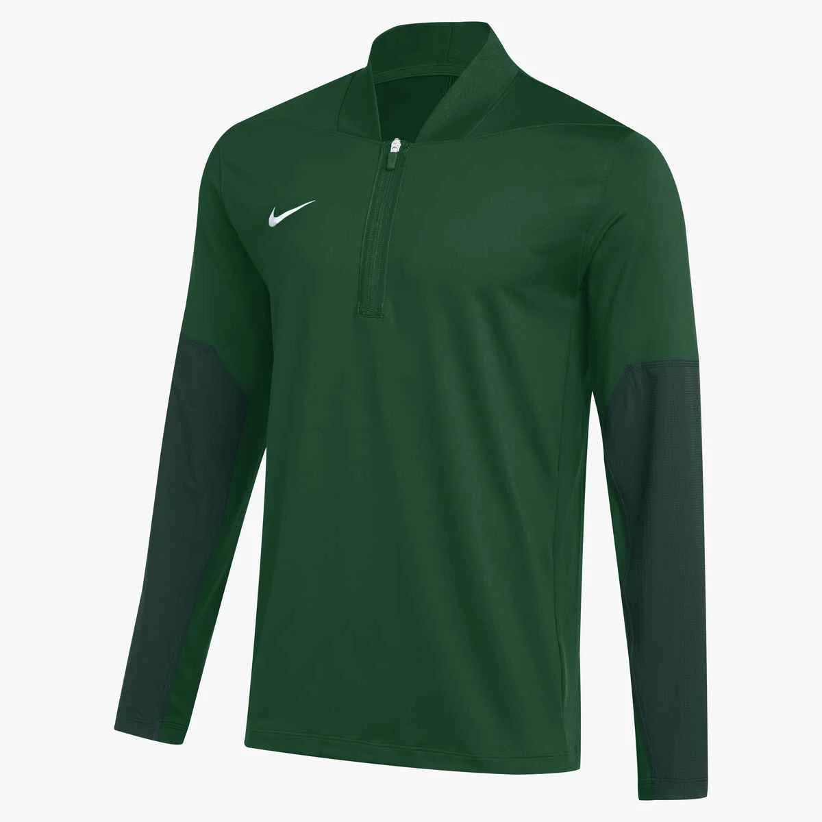 Nike Men's Dri-FIT 1/2-Zip Long-Sleeve Top (Stock) Green color