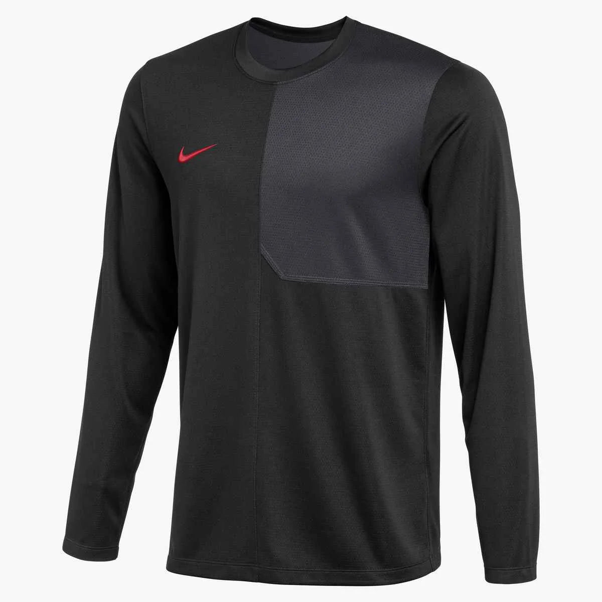 Nike Men's Dri-FIT Long-Sleeve UV Coach Top (Stock) Black Color