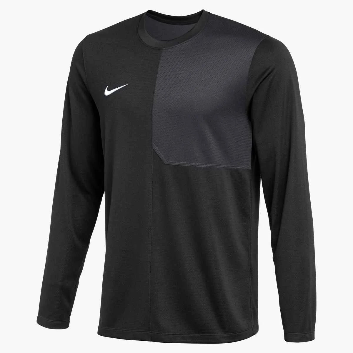 Nike Men's Dri-FIT Long-Sleeve UV Coach Top (Stock) Black Color