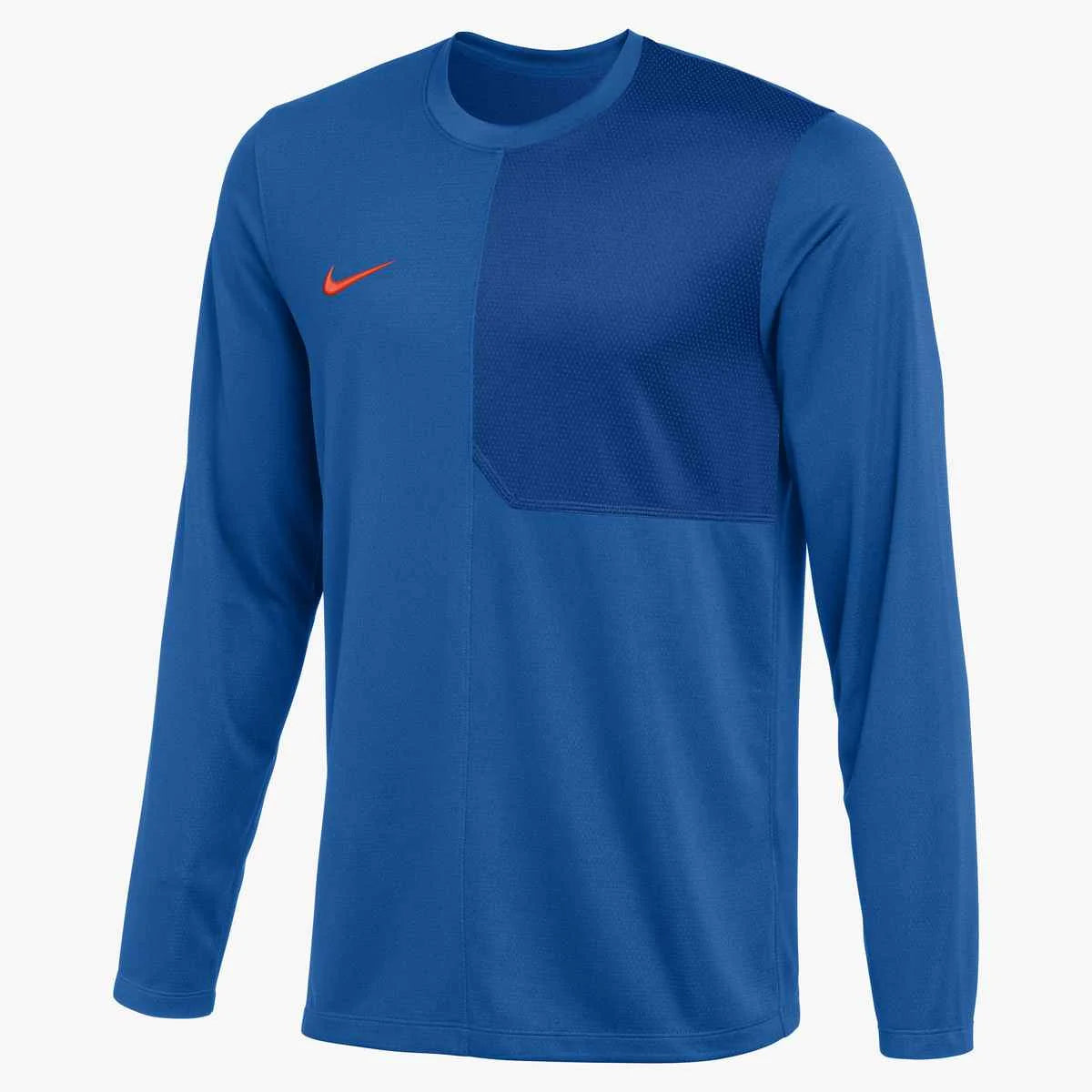 Nike Men's Dri-FIT Long-Sleeve UV Coach Top (Stock) Blue Color