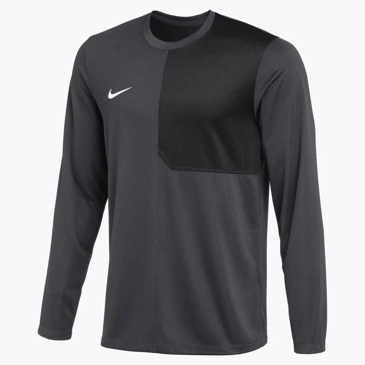 Nike Men's Dri-FIT Long-Sleeve UV Coach Top (Stock) Gray Color