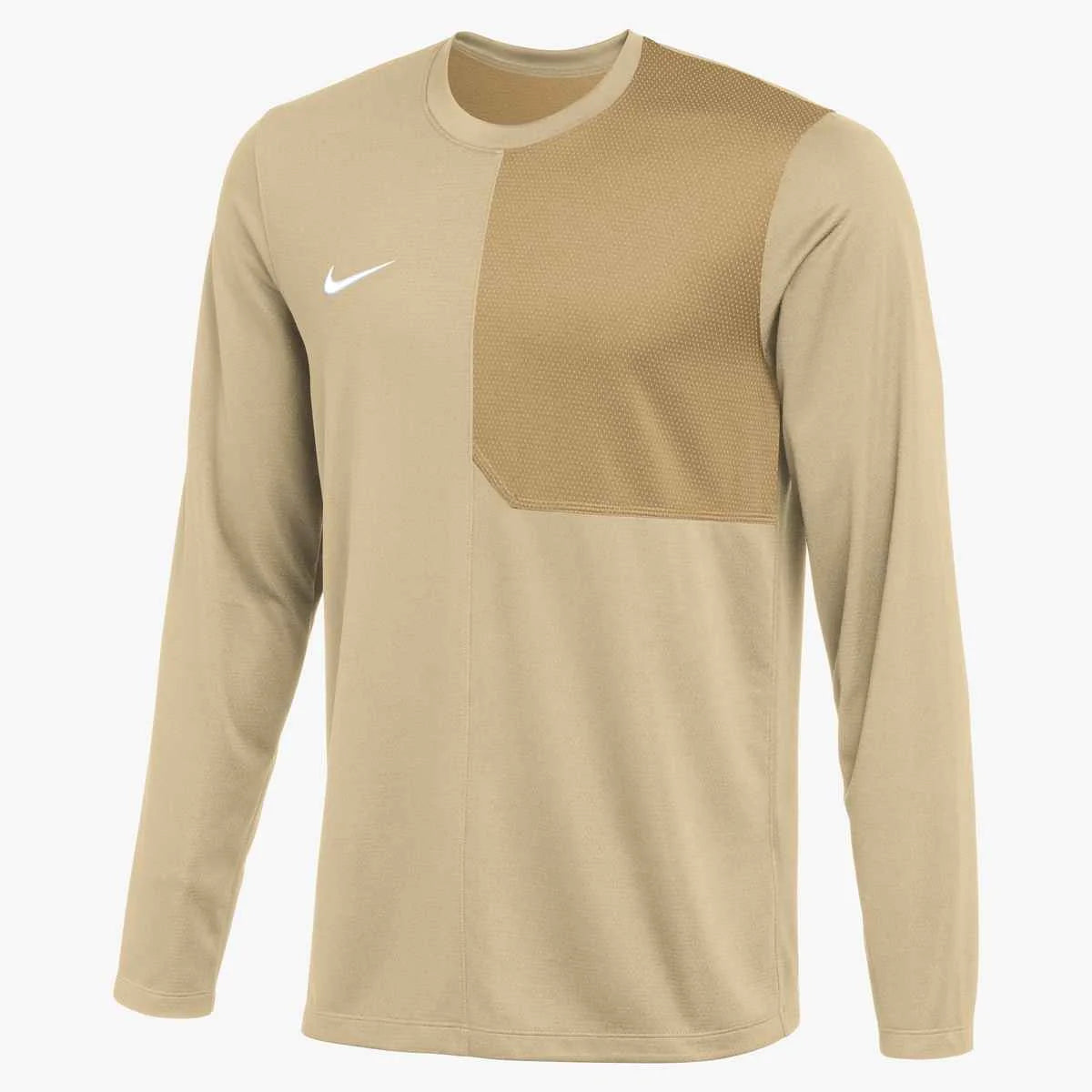 Nike Men's Dri-FIT Long-Sleeve UV Coach Top (Stock) Khaki Color